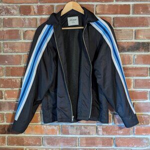 Noon Goons Black/ Blue Stripes Bomber Varsity Rave Jacket Unisex Size Small